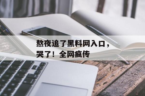 熬夜追了黑料网入口，哭了！全网疯传