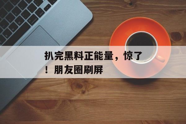 扒完黑料正能量，惊了！朋友圈刷屏